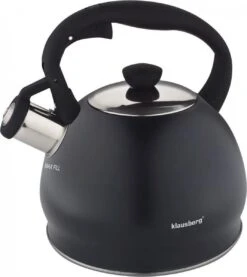 Fluitketel Inductie Gas Waterkoker 2.0 L ‘’Potenza’’ RVS Zwart Mat Chroom