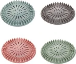 WiseGoods - Haarstopper - Haarvanger - Douche Zeef - Douche Filter - Haarfilter - Douche Afvoer - Siliconen - Blauw -Waterfilterkan Winkel 1200x1009