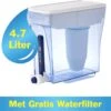 ZeroWater - 4,7 Liter Water Filter Kan - Met Gratis Waterfilter & TDS Meter - Kraantje -Waterfilterkan Winkel 1200x1048 1