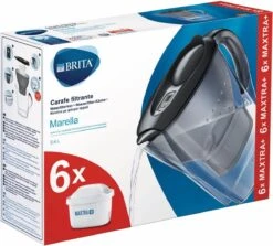 BRITA - Waterfilterkan Marella Cool - Grafiet - 2,4L + 6 MAXTRA+ Waterfilterpatronen -Waterfilterkan Winkel 1200x1082