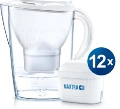 BRITA - Waterfilterkan Marella Cool - Wit - 2,4L + 12 MAXTRA+ Waterfilterpatronen -Waterfilterkan Winkel 1200x1087