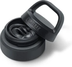 CamelBak Multibev Vacuum SS - Waterfles Met Afneembare Koffie / Theebeker - 650 Ml + 500 Ml - Zwart / Zwart (Black/Black) -Waterfilterkan Winkel 1200x1119