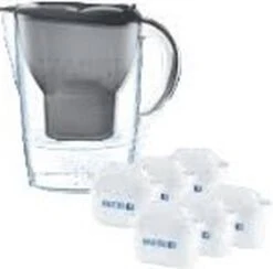BRITA - Waterfilterkan Marella Cool - Grafiet - 2,4L + 6 MAXTRA+ Waterfilterpatronen -Waterfilterkan Winkel 1200x1183