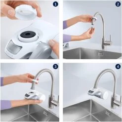 BRITA On Tap Faucet Filtration System - Uitstekend Smakend Gefilterd Water - Inclusief 1 BRITA ON TAP Kraanfilter - 600 Liter Water Gefilterd Per Patroon - Witte Kleur -Waterfilterkan Winkel 1200x1200 6