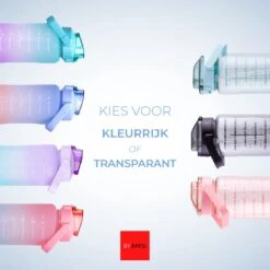 By Bresi - Waterfles 2 Liter - Groen/Paars - Gratis Armband - Waterfles Met Rietje - Grote Waterfles - Sportbidon - Twee Liter Waterfles - Sportfles - Sportfles Fitness - Bottle 2 Liter- Drinkfles - Schenkfles - Drinkbus - Armband - Waterflessen -Waterfilterkan Winkel 1200x1200 660