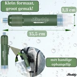 Waterfilter Survival Steddy Pro - Zuiver Gratis Drinkwater - Waterfles Waterzuivering - Waterfilter Kraan - Outdoor - FILTER 4000 LITER! -Waterfilterkan Winkel 1200x1200 68