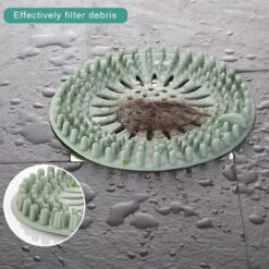 WiseGoods - Haarstopper - Haarvanger - Douche Zeef - Douche Filter - Haarfilter - Douche Afvoer - Siliconen - Blauw -Waterfilterkan Winkel 1200x1200 7