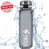 Swilix ® Drinkfles - 1 Liter - Waterfles Met Tijdmarkering - Grijs - 2022 Model -Waterfilterkan Winkel 1200x1200 703