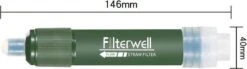 Merkloos Fllterwell Waterfilter - Survival - Zuiver & Schoon Drinkwater - Lichtgewicht - Water Filter - Outdoor - Hiking & Wandelen -Waterfilterkan Winkel 1200x337