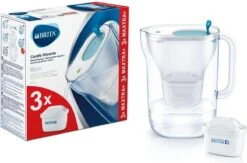 BRITA - Waterfilterkan Style Cool - Blauw - 2,4L + 3 MAXTRA+ Waterfilterpatronen -Waterfilterkan Winkel 1200x790