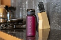 1 Liter Drinkfles - Waterfles Sport Bidon Drinkbus - 1L - Paars/Rood - King Mungo -Waterfilterkan Winkel 1200x800 109