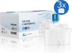 Aigostar Waterfilterpatronen Pure - 3 Stuks - Waterfilter - Filterpatronen - Brita Maxtra+ Compatible -Waterfilterkan Winkel 1200x898