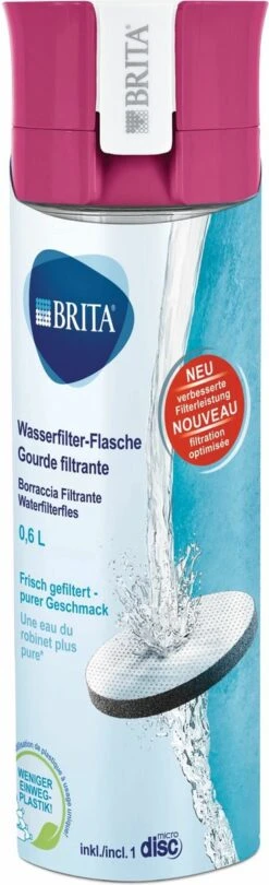 BRITA - Waterfilterfles VITAL - 0,6L - Roze - Inclusief 1 MicroDisc Waterfilter -Waterfilterkan Winkel 366x1200 3