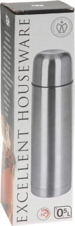 Merkloos Excellent Houseware Bullet Isolatiekan - 0,5 L - RVS -Waterfilterkan Winkel 401x1200