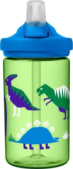 CamelBak Eddy+ Kids - Drinkfles - 400 Ml - Groen (Hip Dinos) -Waterfilterkan Winkel 516x1200 1