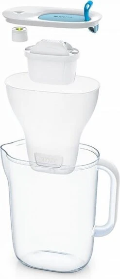 BRITA - Waterfilterkan Style Cool - Blauw - 2,4L + 3 MAXTRA+ Waterfilterpatronen -Waterfilterkan Winkel 518x1200