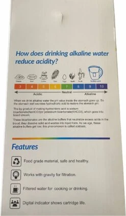 Alkaline WaterFilterkan - AlkaKan Voor Alkalisch/ Basisch Water | Met GRATIS PH-testpapier -Waterfilterkan Winkel 703x1200
