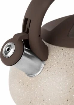 Florina Lava Fluitketel RVS Met Steen Coating 2,5L Voor Alle Warmtebronnen - Waterketel - Waterkoker - Cool Touch Handvat - Bruin / Beige -Waterfilterkan Winkel 848x1200 2