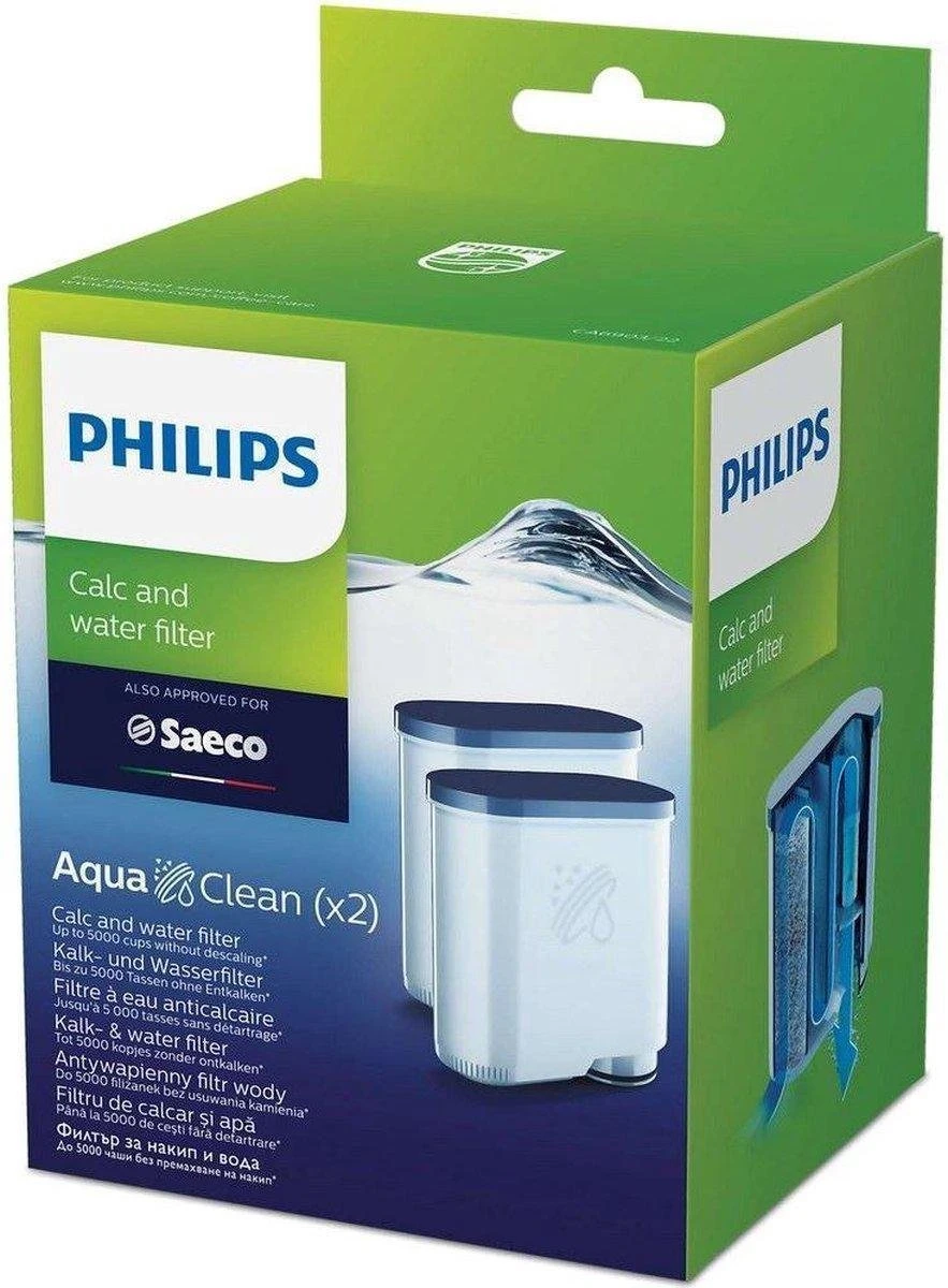 Philips / Saeco CA6903/22 - AquaClean Kalk- En Waterfilter - 2 Stuks 4 Philips / Saeco CA6903/22 - AquaClean Kalk- En Waterfilter - 2 Stuks - Afbeelding 2