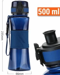 Drinkfles Herbruikbare Waterfles | 500 Ml Donker Blauw | Vaatwasserbestendig Drinkbus Bidon | King Mungo KMDF004 -Waterfilterkan Winkel 960x1200 5